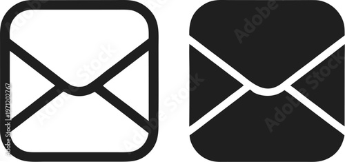 Envelope Icons – Email Symbol Illustration
