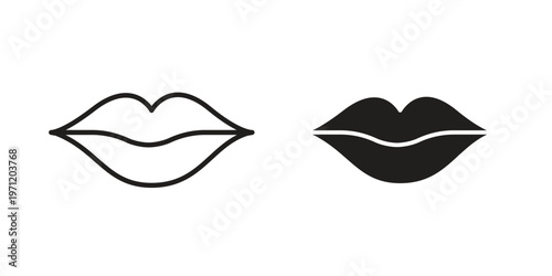 Lips icon concepts pack. icon set vector illustrations eps10