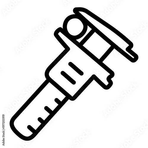 An icon design of vernier caliper 