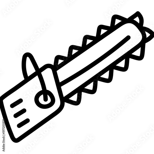 A woodcutting tool icon, vector design of hacksaw