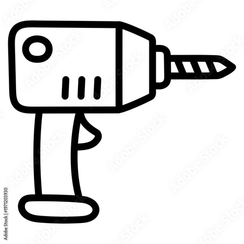 Premium download icon of drilling machine