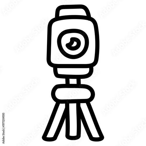 Premium download icon of tripod camera 