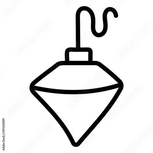 A trendy vector design of plumb bob