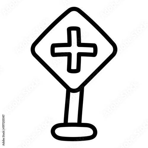 A unique design icon of medical board  