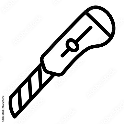 Trendy vector design of pocket knife 