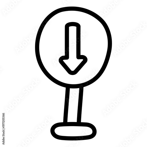 Perfect design icon of go down board  