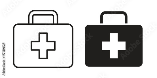 Medical kit icon concepts pack. icon set vector illustrations eps10