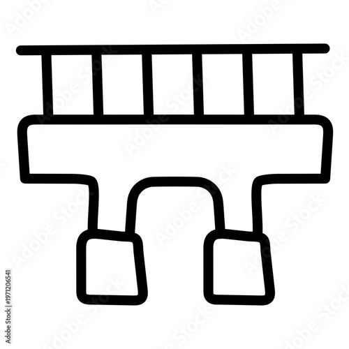 Vector design of scaffolding isolated on white background 