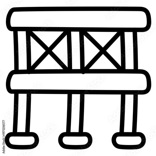 Vector design of scaffolding isolated on white background 