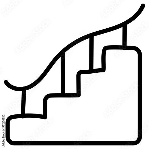 Creative design icon of stairs