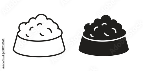 Pet food icon concepts pack. icon set vector illustrations eps10