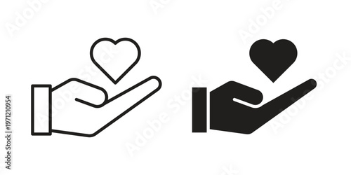 Philanthropy icon concepts pack. icon set vector illustrations eps10