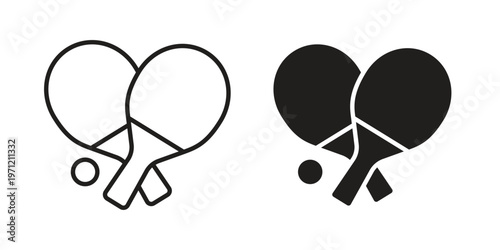 Ping pong icon concepts pack. icon set vector illustrations eps10