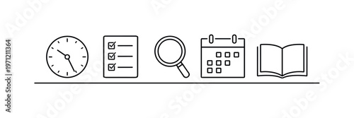 Personal time auditing and productivity reflection for identifying inefficiencies and improving daily routines through awareness, clock, checklist