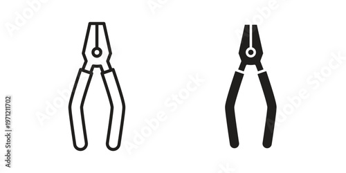 Pliers icon concepts pack. icon set vector illustrations eps10