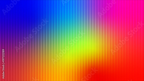 Vibrant rainbow gradient background with vertical stripes, colorful linear pattern texture, abstract neon spectrum backdrop for digital design