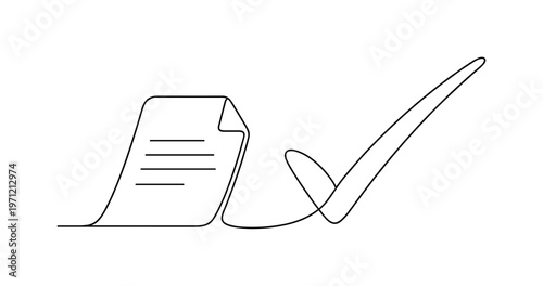 Accountability and responsibility in achieving measurable results within structured workflows, a minimal line shaping a document that seamlessly