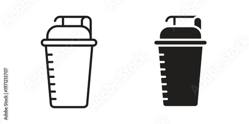 Protein shake icon concepts pack. icon set vector illustrations eps10