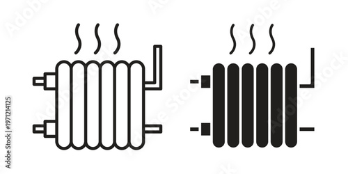 Radiator icon concepts pack. icon set vector illustrations eps10