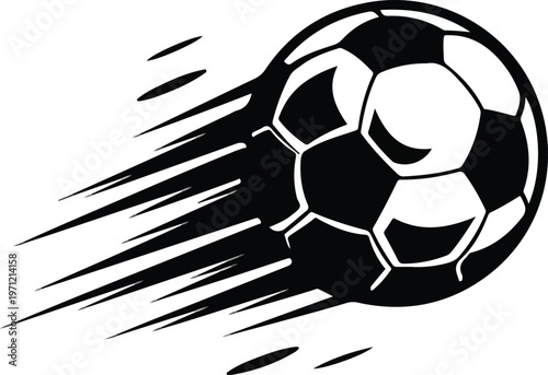 Vector soccer ball design featuring a football in a circle and heart shape symbol for sports competition game equipment illustration icon