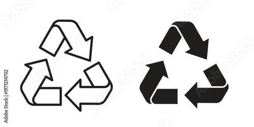 Recycle icon concepts pack. icon set vector illustrations eps10