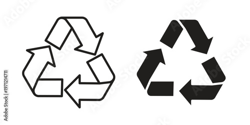 Recycle icon concepts pack. icon set vector illustrations eps10