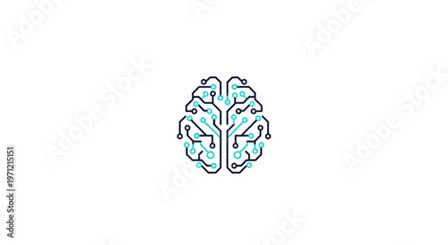 Conceptual representation of an electronic brain, symbolizing artificial intelligence and innovation