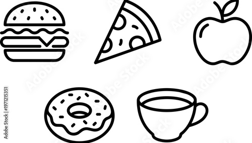 Food icons.