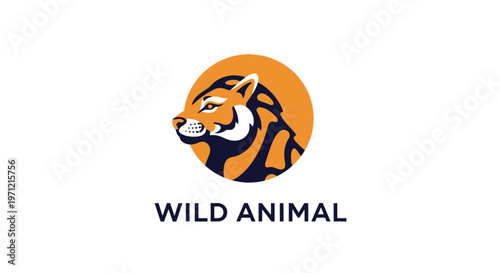 Minimalist logo of a wild animal, perfect for branding and business representation