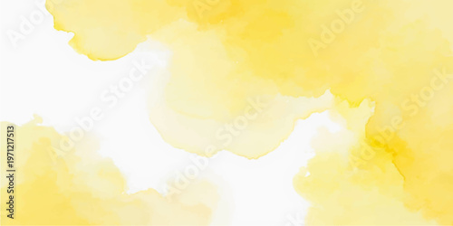 Vintage grunge paper texture featuring an abstract watercolor painting of orange and yellow clouds with a colorful artistic splash design