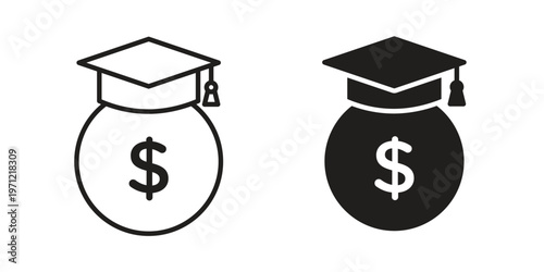 Scholarship icon concepts pack. icon set vector illustrations eps10