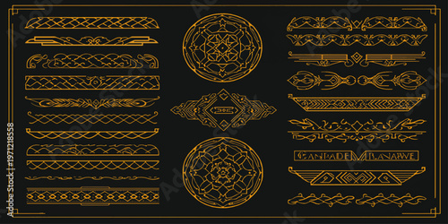 Ancient Greek column rests on old Russian money and an antique cover featuring a golden vintage pattern with traditional mosaic ornaments and detailed architecture style