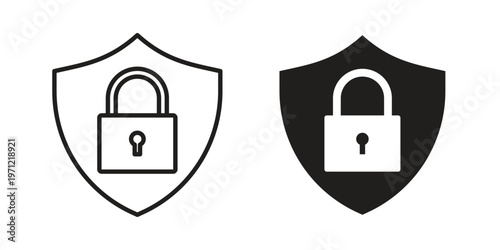 Security lock icon concepts pack. icon set vector illustrations eps10