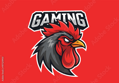 Angry rooster head esports gaming mascot: Gaming logo - Gaming Mascot - esport mascot vector illustration  Logo, Mascot, E-Sport, vector mascot - Mascot Logo