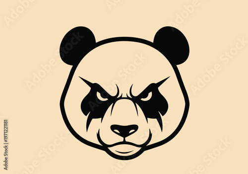 Fierce panda face mascot vector illustration: Gaming logo - Gaming Mascot - esport mascot vector illustration  Logo, Mascot, E-Sport, vector mascot - Mascot Logo