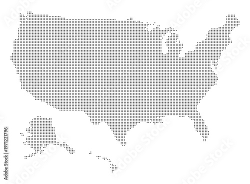 Worldwide map with dots in flat style. Dotted world map vector illustration on isolated background. Continent cartography sign business concept.