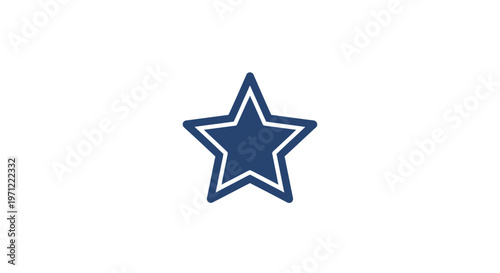 A solitary star icon against a white background, perfect for a logo or emblem