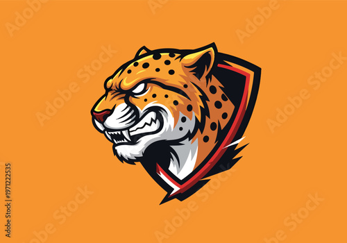 Cheetah head mascot logo for sports team: Gaming logo - Gaming Mascot - esport mascot vector illustration  Logo, Mascot, E-Sport, vector mascot - Mascot Logo
