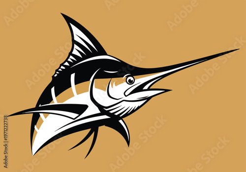 Marlin fish mascot logo for fishing club: Gaming logo - Gaming Mascot - esport mascot vector illustration  Logo, Mascot, E-Sport, vector mascot - Mascot Logo