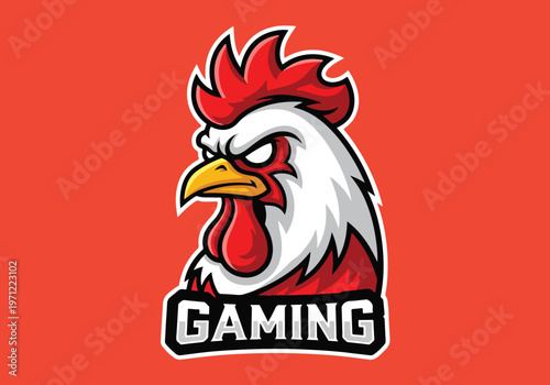 Gaming rooster mascot logo vector art: Gaming logo - Gaming Mascot - esport mascot vector illustration  Logo, Mascot, E-Sport, vector mascot - Mascot Logo