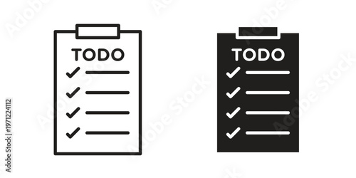 Todo list icon concepts pack. icon set vector illustrations eps10