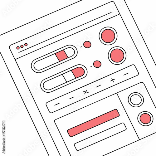 User interface elements, modern graphic design element, web design, app design, ux design element, graphic resource, vector illustration.
