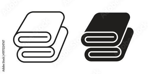 Towel icon concepts pack. icon set vector illustrations eps10