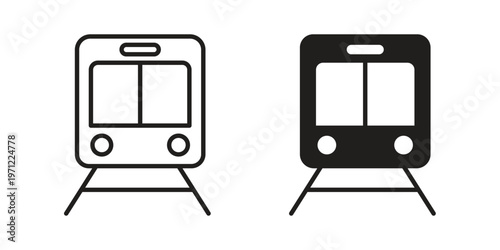 Train icon concepts pack. icon set vector illustrations eps10