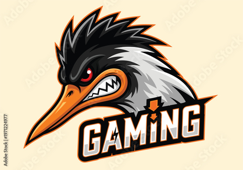 Angry bird gaming mascot logo vector illustration: Gaming logo - Gaming Mascot - esport mascot vector illustration  Logo, Mascot, E-Sport, vector mascot - Mascot Logo
