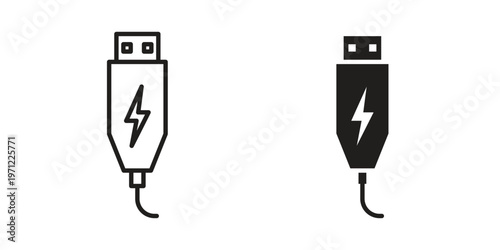 Usb icon concepts pack. icon set vector illustrations eps10