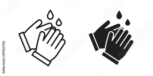 Wash hands icon concepts pack. icon set vector illustrations eps10