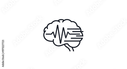 Conceptual illustration depicting mental activity, health and cognitive function, neuroscience