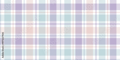 Scottish tartan in soft pastel shades; a geometric textile pattern for spring and summer clothing, interior design, and decorative backdrops