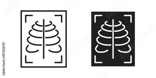 X-ray scan icon concepts pack. icon set vector illustrations eps10